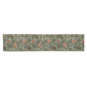 William Morris Trellis Wallpaper Art Short Table Runner