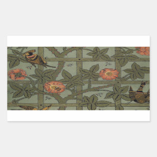 William Morris Trellis Wallpaper Art Sticker