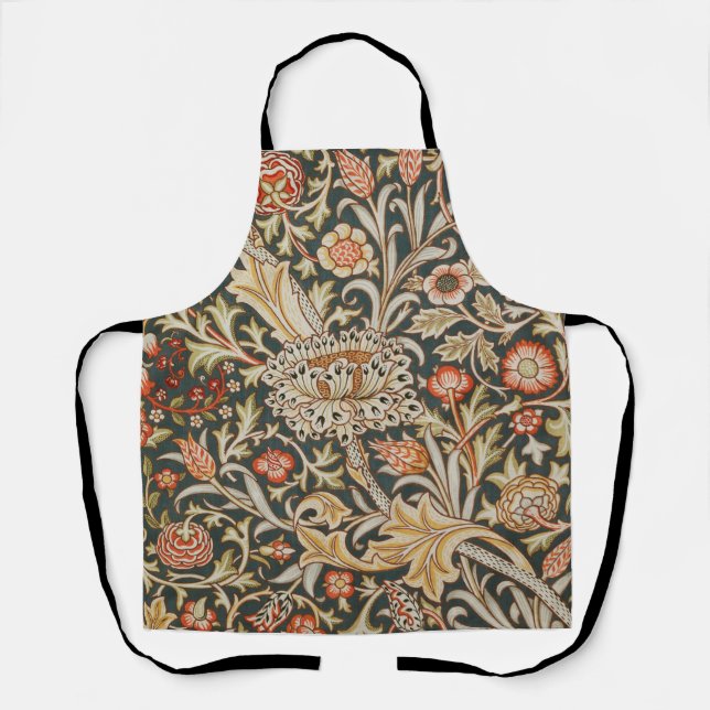William Morris Trent Garden Flower Classic Botanic Apron (Front)