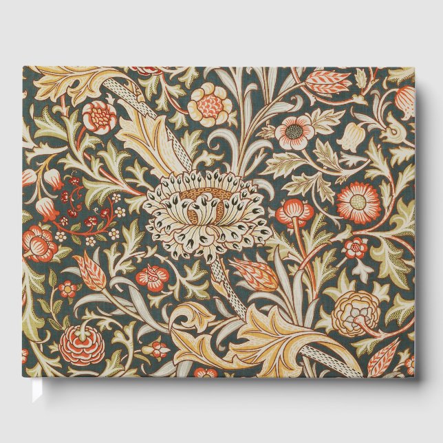 William Morris Trent Garden Flower Classic Botanic Guest Book (Front)