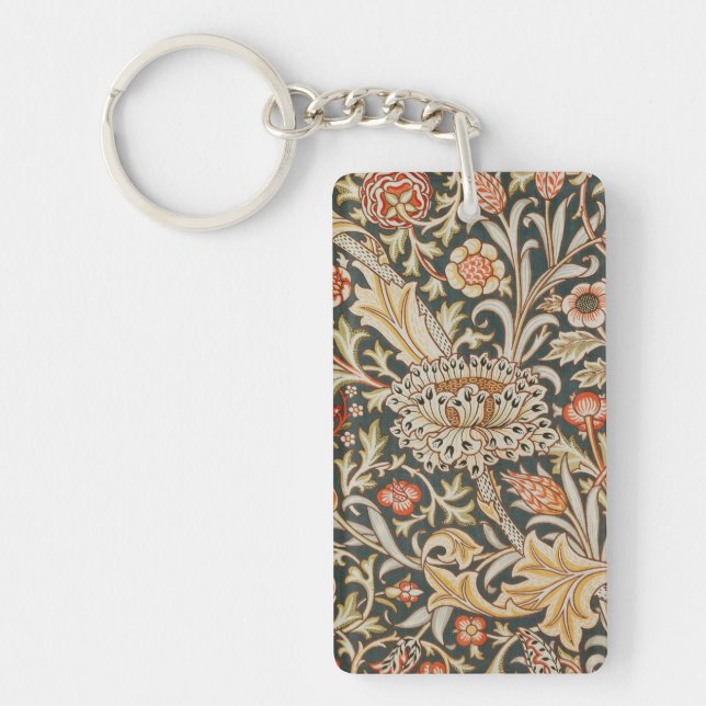 William Morris Trent Garden Flower Classic Botanic Keychain (Front)