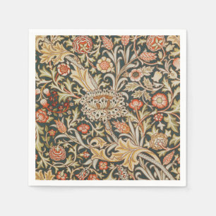 William Morris Trent Garden Flower Classic Botanic Napkin