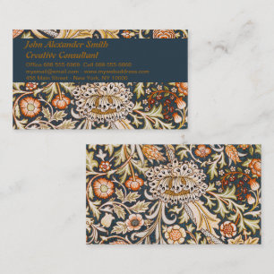 William Morris Trent Garden Flower Pattern Classic Business Card