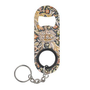 William Morris Trent Garden Flower Pattern Classic Keychain Bottle Opener