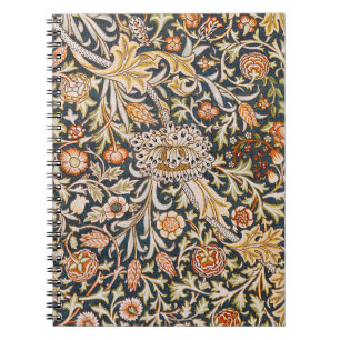 William Morris Trent Garden Flower Pattern Classic Notebook