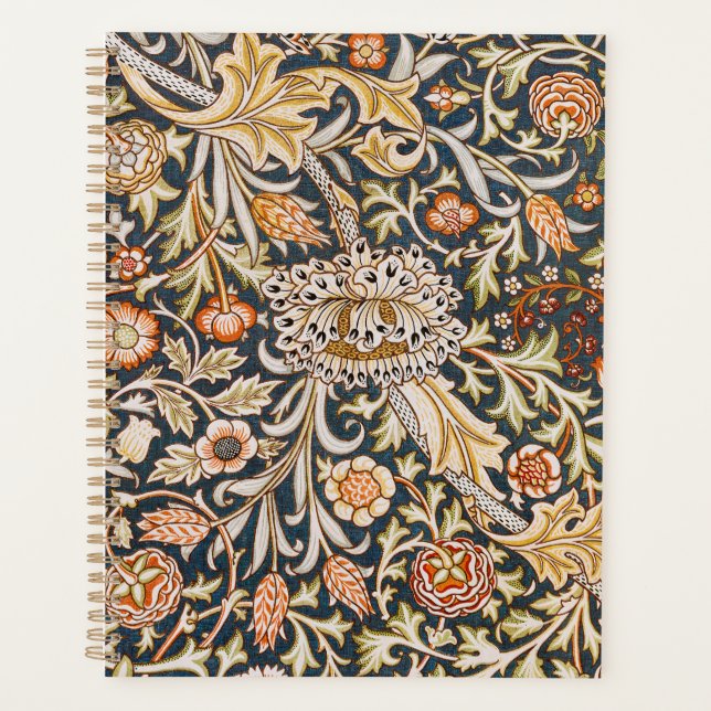 William Morris Trent Garden Flower Pattern Classic Planner (Front)