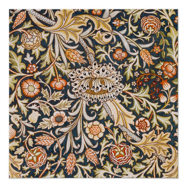 William Morris Trent Garden Flower Pattern Classic Poster (Front)