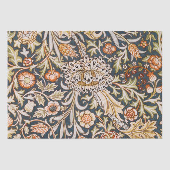 William Morris Trent Garden Flower Pattern Classic Tissue Paper (Front)