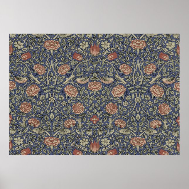 william morris tudor rose poster (Front)