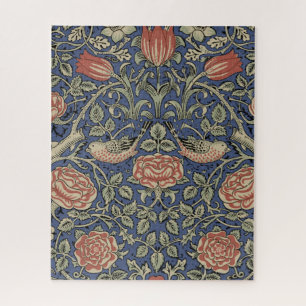 william morris tudor rose-sm jigsaw puzzle