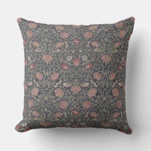 William Morris: Tudor Rose Throw Pillow