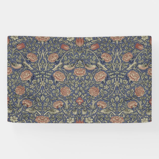 William Morris Tudor Rose Wallpaper Banner (Horizontal)