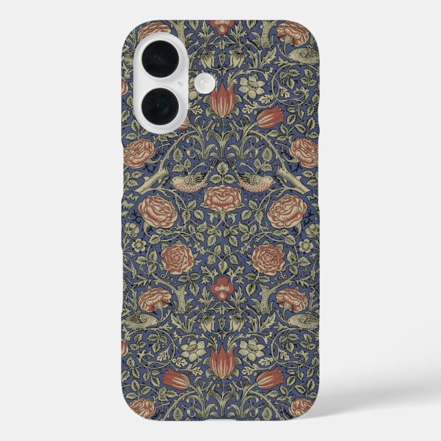William Morris Tudor Rose Wallpaper Case-Mate iPhone Case (Back)
