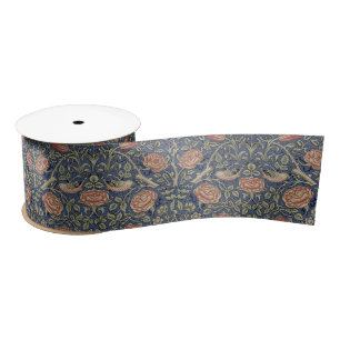 William Morris Tudor Rose Wallpaper Satin Ribbon