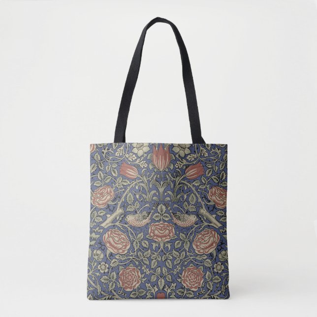 William Morris Tudor Rose Wallpaper Tote Bag (Front)
