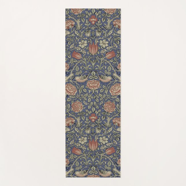 William Morris Tudor Rose Wallpaper Yoga Mat (Front)