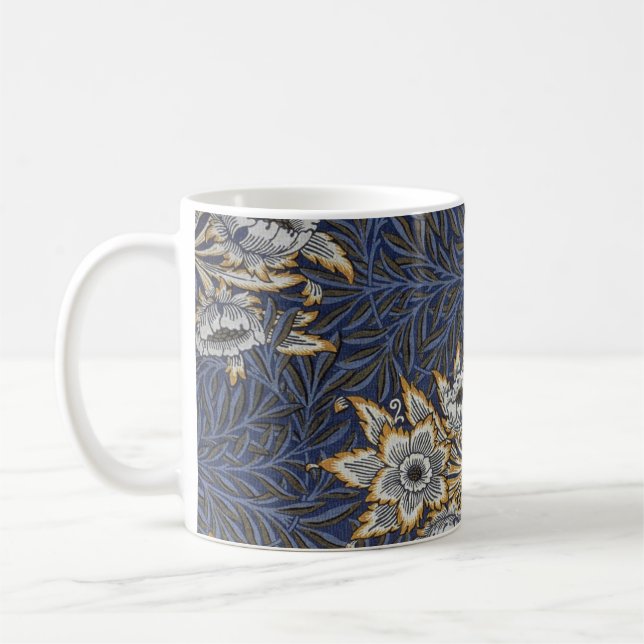 William Morris Tulip and Willow Floral Pattern Coffee Mug (Left)