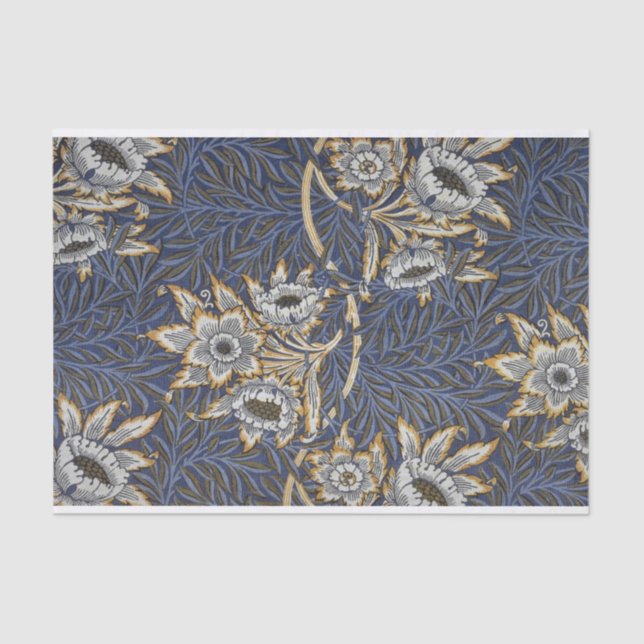 William Morris Tulip and Willow Floral Pattern Tissue Paper (Front)