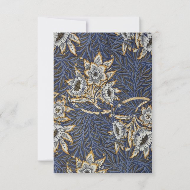 William Morris Tulip and Willow Print Card (Front)