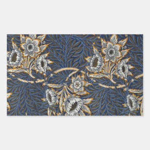 william morris tulip and willow tapestry pattern sticker