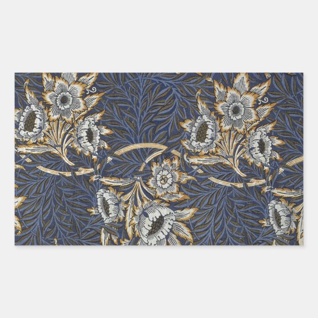 william morris tulip and willow tapestry pattern sticker (Front)