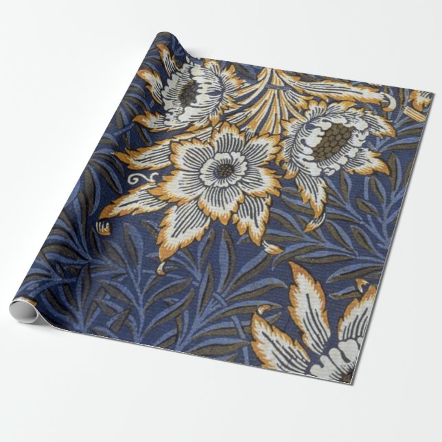 William Morris Tulip And Willow Wrapping Paper (Unrolled)