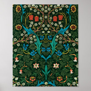 William Morris Tulip famous pattern Poster