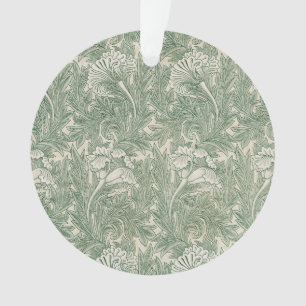 William Morris tulip fond textile vert