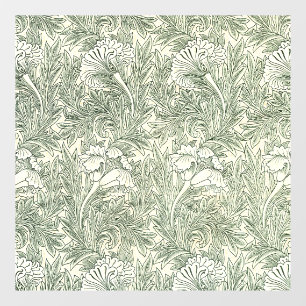 William Morris Tulip Wallpaper Classic Green Window Cling