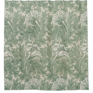 William Morris tulip wallpaper textile green