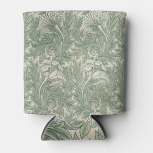 william morris tulip wallpaper textile green can cooler