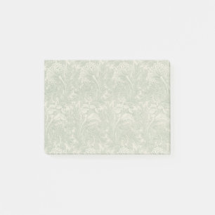 William Morris tulip wallpaper textile green Post-it Notes