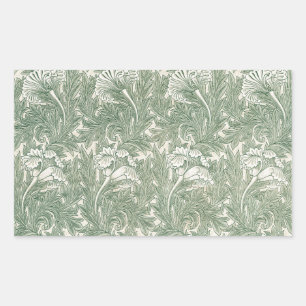 William Morris tulip wallpaper textile green Sticker