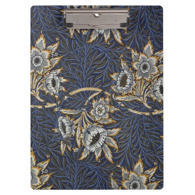 William Morris Tulip Willow Blue Pattern Clipboard (Front)