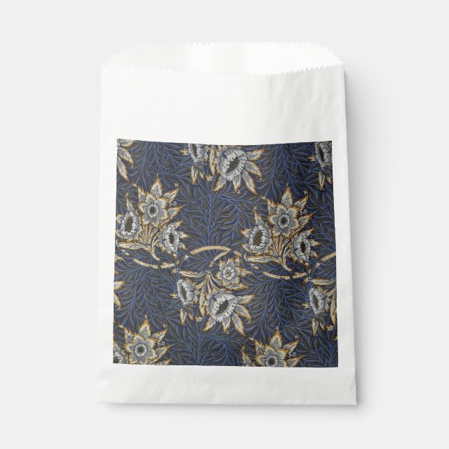 William Morris Tulip Willow Blue Pattern Favour Bag (Front)