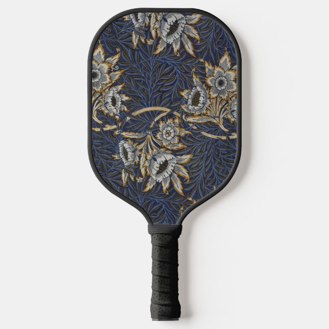 William Morris Tulip Willow Blue Pattern Pickleball Paddle (Front)