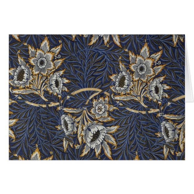 William Morris Tulip Willow Pattern Blue Floral (Front Horizontal)