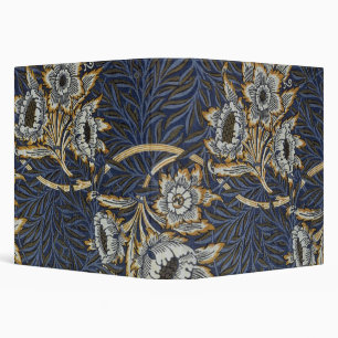 William Morris Tulip Willow Pattern Blue Floral Binder