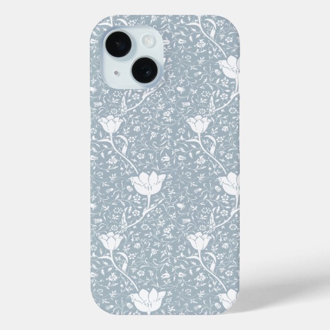 William Morris Tulips in White Pattern  Case-Mate iPhone Case (Back)