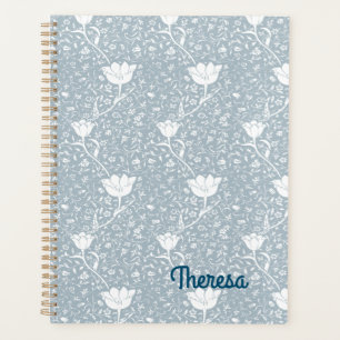 William Morris Tulips in White Pattern  Planner
