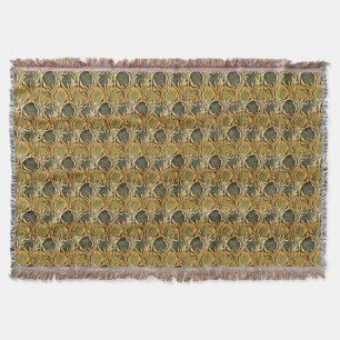 William Morris Tulips & Lilies Carpet Rug Classic  Throw Blanket