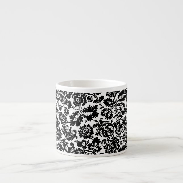 William Morris Venetian Damask Brocade Espresso Cup (Front)
