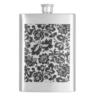 William Morris Venetian Damask Brocade Hip Flask