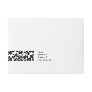 William Morris Venetian Damask Brocade Wraparound Address Label
