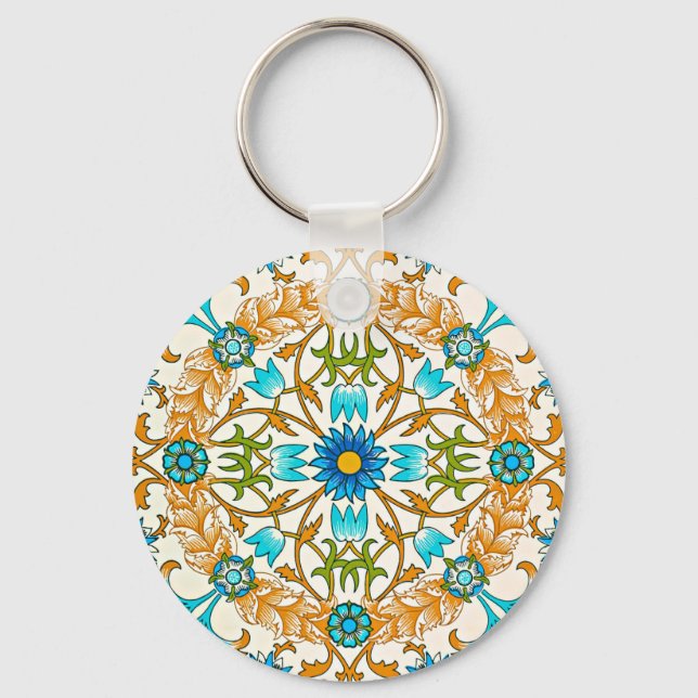 William Morris - Vine, famous pattern, Keychain (Front)