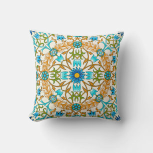 William Morris - Vine, famous pattern,  Throw Pillow