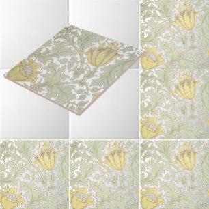 William Morris Vintage Anemone Floral Pattern Tile