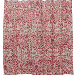 William Morris Vintage Animals Birds Rabbits Pink