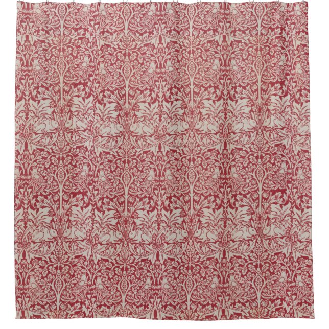 William Morris Vintage Animals Birds Rabbits Pink (Front)