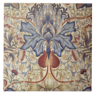 William Morris - Vintage Artichoke Flower Pattern Tile